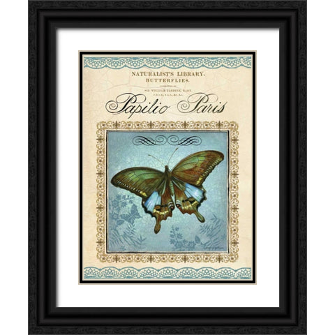 Papilio Paris Black Ornate Wood Framed Art Print with Double Matting by Gorham, Gregory