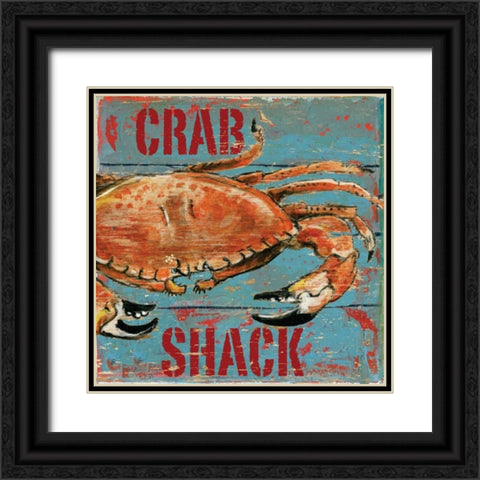 Crab Shack Black Ornate Wood Framed Art Print with Double Matting by Gorham, Gregory