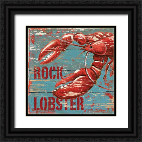 Rock Lobster Black Ornate Wood Framed Art Print with Double Matting by Gorham, Gregory