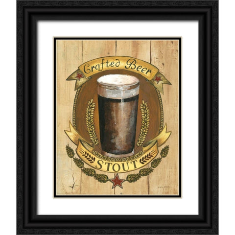 Crafted Beer Black Ornate Wood Framed Art Print with Double Matting by Gorham, Gregory