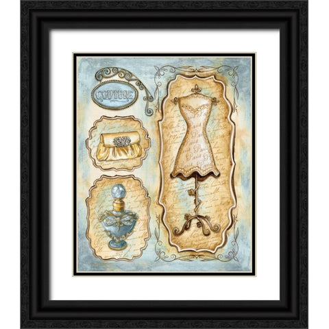 Paris Boutique II Black Ornate Wood Framed Art Print with Double Matting by Gorham, Gregory