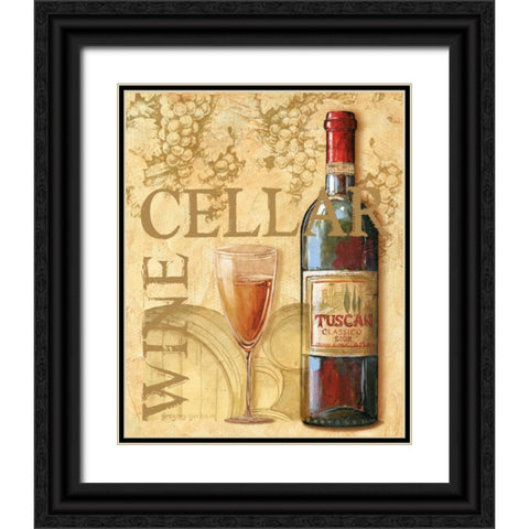 Wine I Black Ornate Wood Framed Art Print with Double Matting by Gorham, Gregory