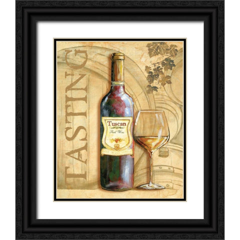 Wine II Black Ornate Wood Framed Art Print with Double Matting by Gorham, Gregory
