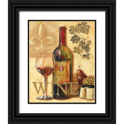 Wine III Black Ornate Wood Framed Art Print with Double Matting by Gorham, Gregory