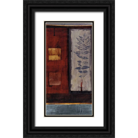 Fire Black Ornate Wood Framed Art Print with Double Matting by Hargittai, Paul