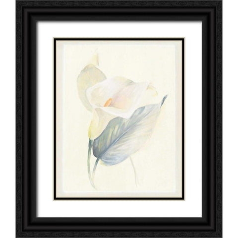 Calla Lily III Black Ornate Wood Framed Art Print with Double Matting by Hargittai, Paul