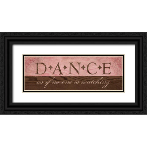 Dance in Pink Black Ornate Wood Framed Art Print with Double Matting by Harbick, N