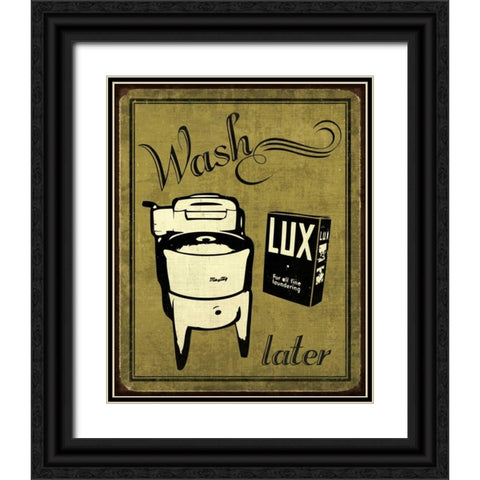 Wash Black Ornate Wood Framed Art Print with Double Matting by Harbick, N