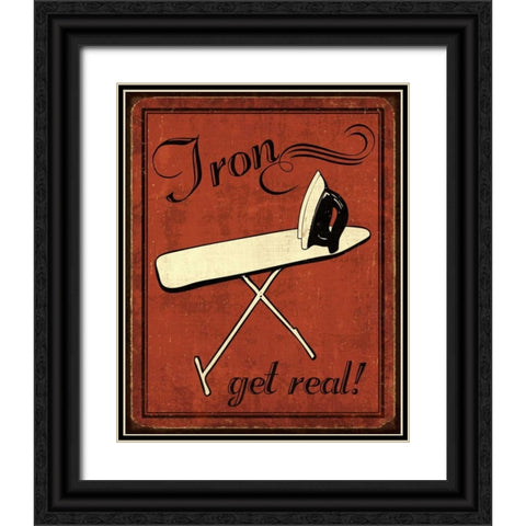 Iron Black Ornate Wood Framed Art Print with Double Matting by Harbick, N