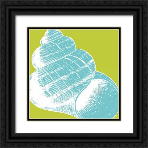 Graphic Shell III Black Ornate Wood Framed Art Print with Double Matting by Harbick, N