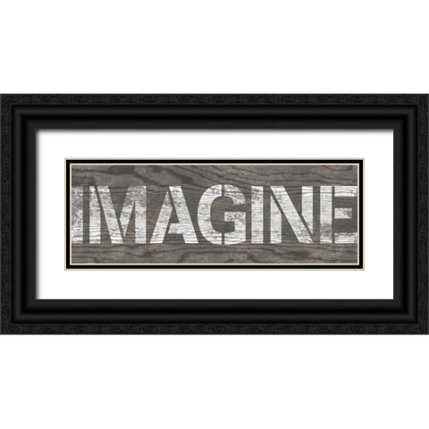 Imagine Black Ornate Wood Framed Art Print with Double Matting by Harbick, N