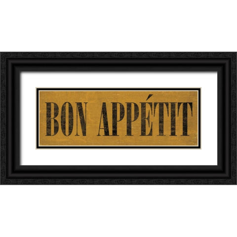 Bon Appetit IV Black Ornate Wood Framed Art Print with Double Matting by Harbick, N