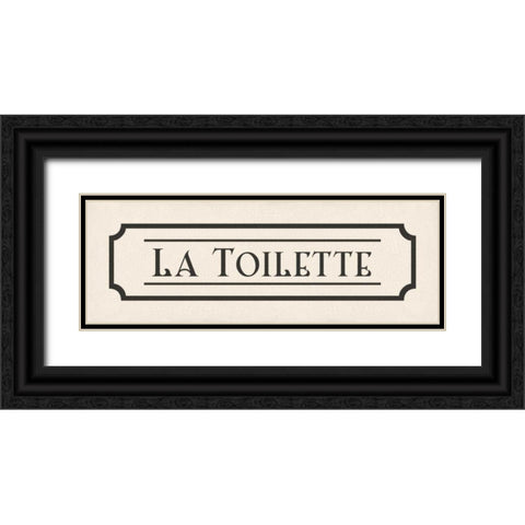La Toilette Black Ornate Wood Framed Art Print with Double Matting by Harbick, N