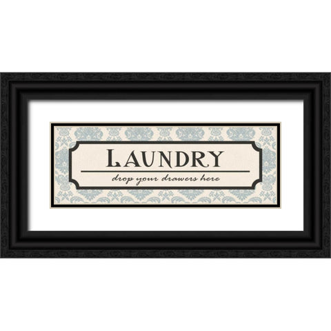 Laundry Drawers Black Ornate Wood Framed Art Print with Double Matting by Harbick, N