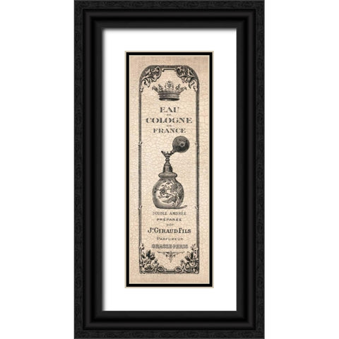 Hotel Bath Panel II Black Ornate Wood Framed Art Print with Double Matting by Harbick, N