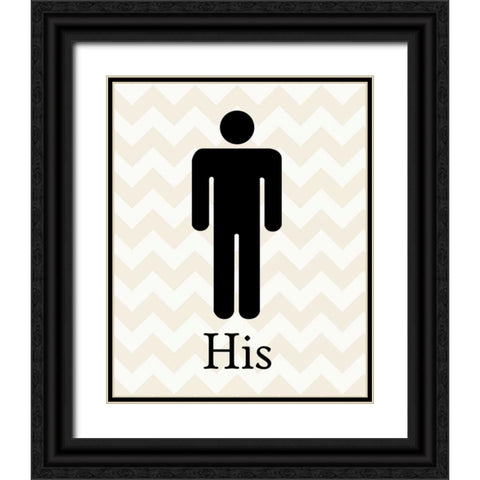 His Classic Black Ornate Wood Framed Art Print with Double Matting by Harbick, N