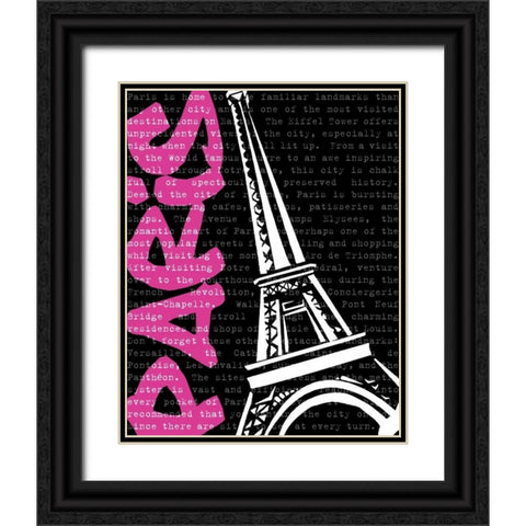 Travel Graffiti I Black Ornate Wood Framed Art Print with Double Matting by Harbick, N