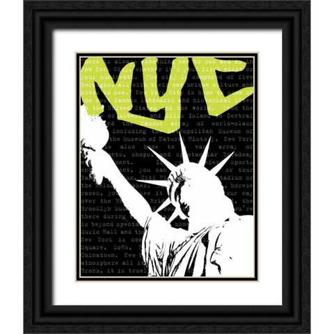 Travel Graffiti III Black Ornate Wood Framed Art Print with Double Matting by Harbick, N