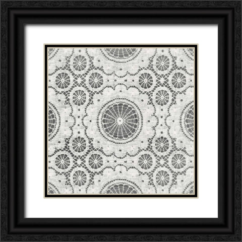 Elegance in Gray I Black Ornate Wood Framed Art Print with Double Matting by Harbick, N