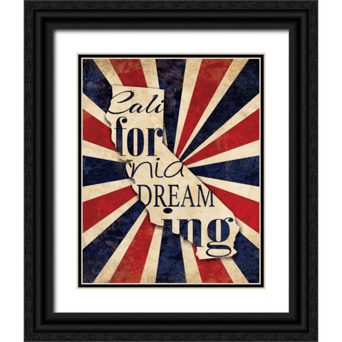 California Dreaming I Black Ornate Wood Framed Art Print with Double Matting by Harbick, N