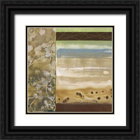 Botanical Nature I Black Ornate Wood Framed Art Print with Double Matting by Rodriguez, S.