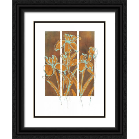 Flourish I Black Ornate Wood Framed Art Print with Double Matting by Wynn, Alexis