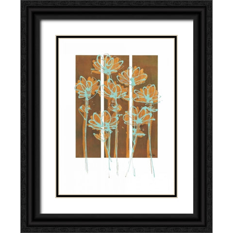 Flourish II Black Ornate Wood Framed Art Print with Double Matting by Wynn, Alexis