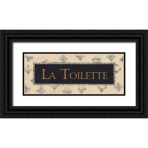 French White II Black Ornate Wood Framed Art Print with Double Matting by Jeffrey, Jillian