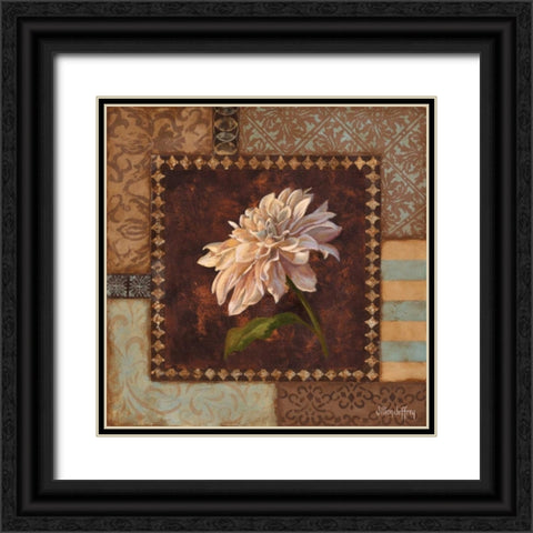Dahlia II Black Ornate Wood Framed Art Print with Double Matting by Jeffrey, Jillian