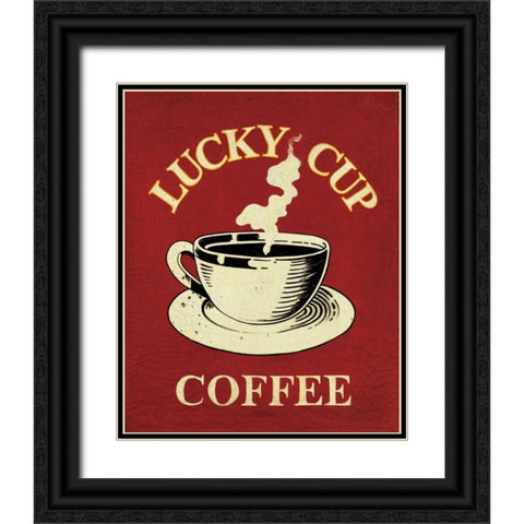 Lucky Cup Black Ornate Wood Framed Art Print with Double Matting by Jones, Catherine