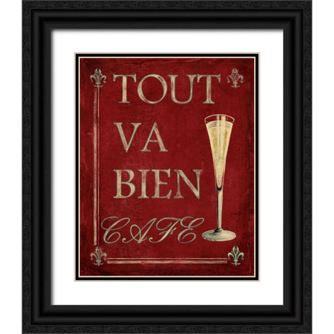 Cocktail Hour I Black Ornate Wood Framed Art Print with Double Matting by Jones, Catherine