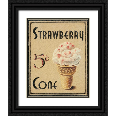 Malt Shop I Black Ornate Wood Framed Art Print with Double Matting by Jones, Catherine