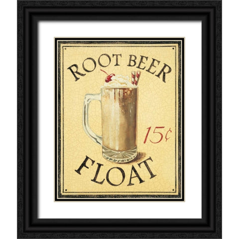 Malt Shop IV Black Ornate Wood Framed Art Print with Double Matting by Jones, Catherine