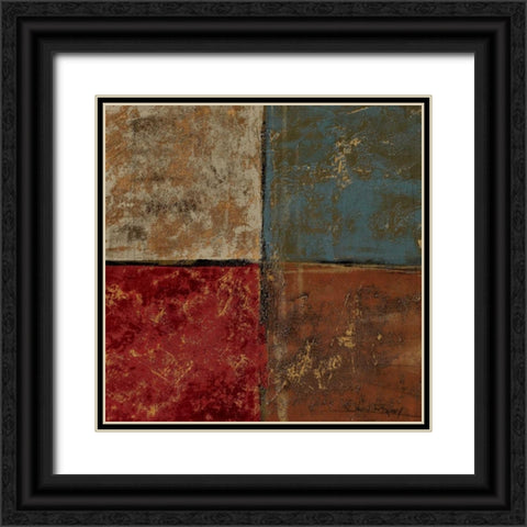 Building Blocks I Black Ornate Wood Framed Art Print with Double Matting by Kime, John