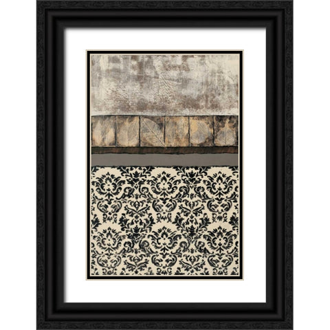 Natures Damask II Black Ornate Wood Framed Art Print with Double Matting by Kime, John