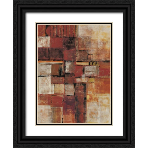 Urban Walk I Black Ornate Wood Framed Art Print with Double Matting by Kime, John