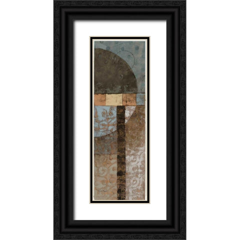 Geo Pattern II Black Ornate Wood Framed Art Print with Double Matting by Kime, John
