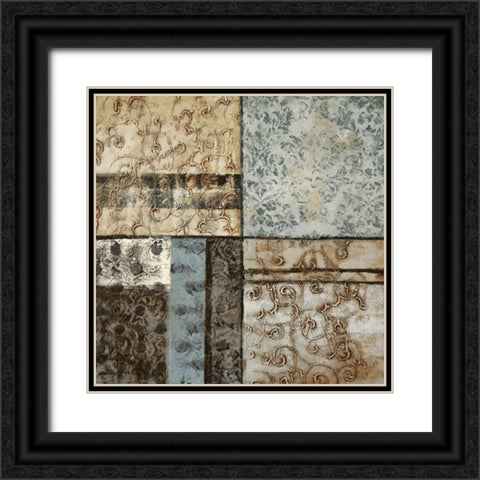 Structured Pattern II Black Ornate Wood Framed Art Print with Double Matting by Kime, John