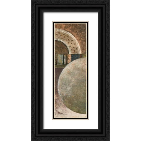 Around Town I Black Ornate Wood Framed Art Print with Double Matting by Kime, John
