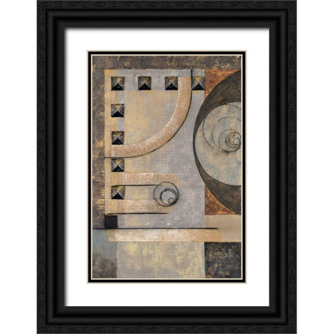Connect the Dots I Black Ornate Wood Framed Art Print with Double Matting by Kime, John