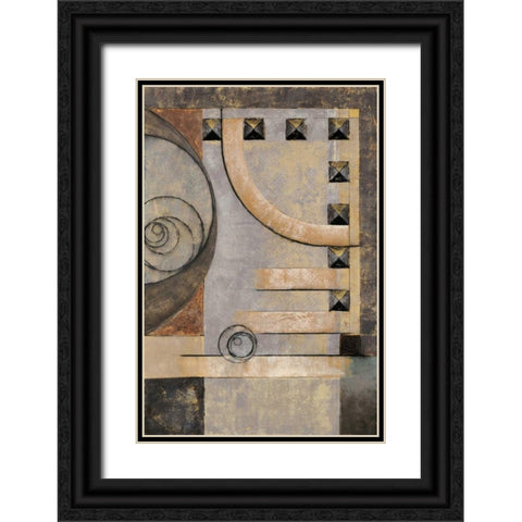 Connect the Dots II Black Ornate Wood Framed Art Print with Double Matting by Kime, John
