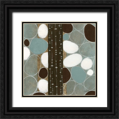 Stones Throw I Black Ornate Wood Framed Art Print with Double Matting by Kime, John