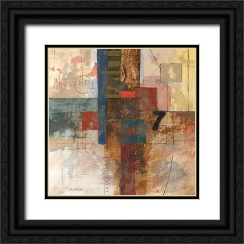 Number VII Black Ornate Wood Framed Art Print with Double Matting by Kime, John