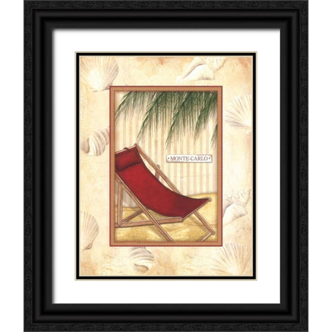 Parasol Club IV Black Ornate Wood Framed Art Print with Double Matting by Laliberte, Andrea