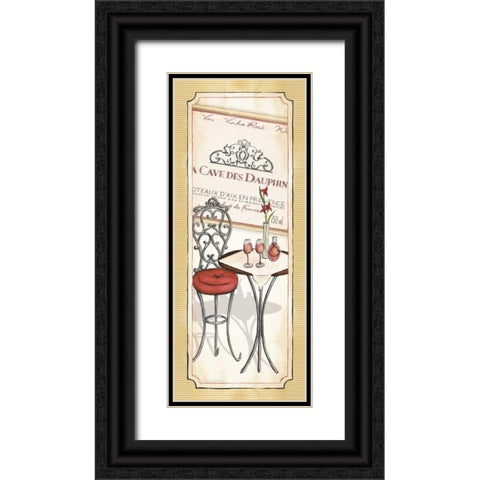 Vin Rose Black Ornate Wood Framed Art Print with Double Matting by Laliberte, Andrea