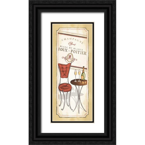 Champagne Black Ornate Wood Framed Art Print with Double Matting by Laliberte, Andrea