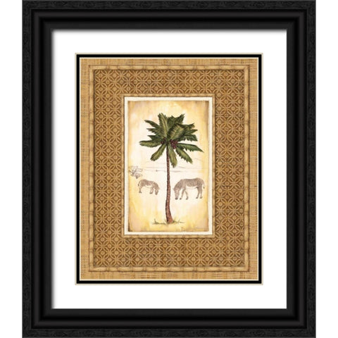 South Palm III Black Ornate Wood Framed Art Print with Double Matting by Laliberte, Andrea