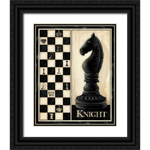 Classic Knight Black Ornate Wood Framed Art Print with Double Matting by Laliberte, Andrea