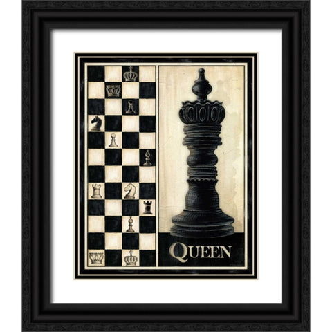 Classic Queen Black Ornate Wood Framed Art Print with Double Matting by Laliberte, Andrea