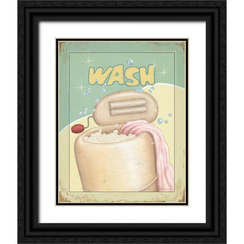 Wash Black Ornate Wood Framed Art Print with Double Matting by Laliberte, Andrea